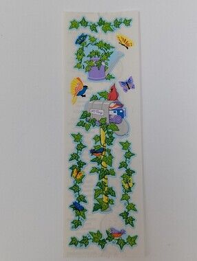 Sandylion Stickers Mailbox Birds Vine Vintage